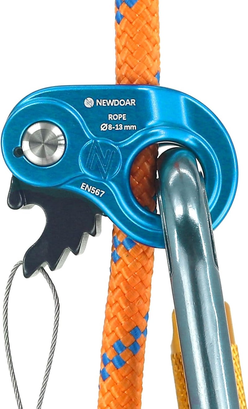 Newdoar Rope Ascender Lightweight Rope Clamp Ascender Riser Adjuster Fits 8-13mm Rope Self-Locking Grip for Rock Climbing,Hunting,Protection Rescue,Rappelling,Arborist,Gear Equipment - Image 5
